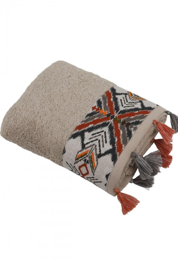 Ecocotton Organik Pamuk Havlu - Pamira Bej 80X150 - 5