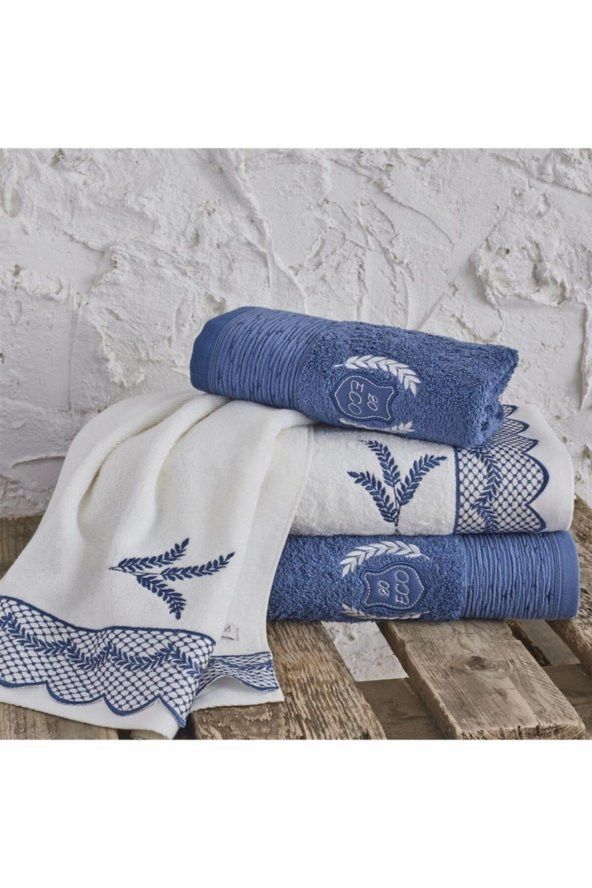Ecocotton Organik Pamuk Havlu - Ekin Mavi 80x150 - 3