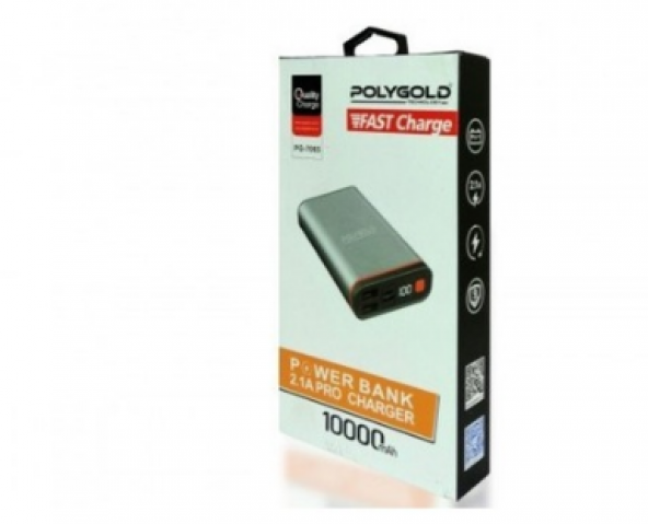 Powerbank 10.000mAh Charge 2.1 Amper Led Ekran Hızlı Şarj - 5
