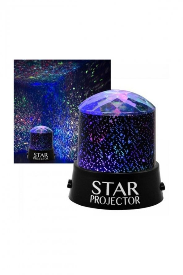 Pazariz Yıldız Yansıtmalı Led Lamba Projeksiyon Gece Lambası