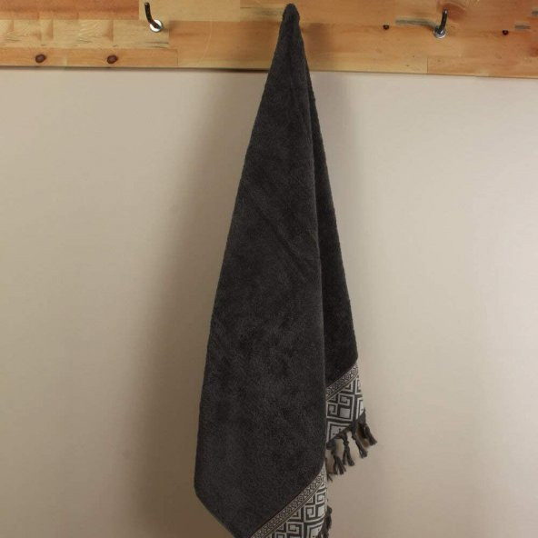 Ecocotton Organik Pamuk Havlu - Asya Antrasit 80x150 - 2