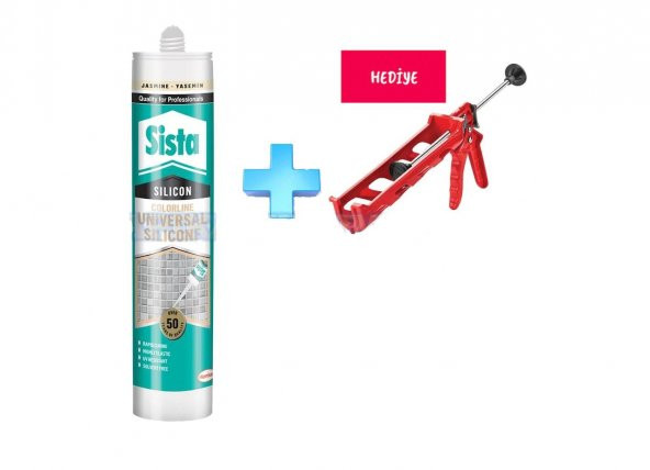Sista Şeffaf Silikon 280 ml +Silikon Tabancası Hediye