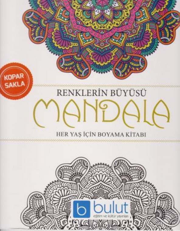 Yetişkinler için boyama kitabı  Renklerin büyüsü  Mandala boyama ARTI adel 36 kuru boya