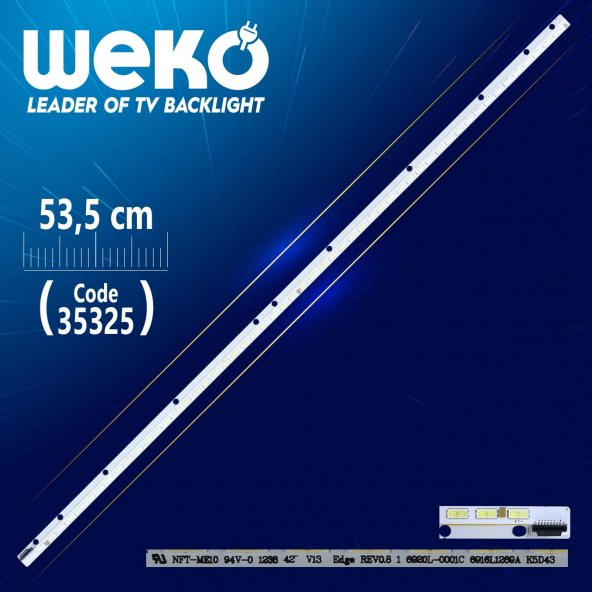 Weko 42 V13 EDGE REV0.8 1 - 42 V13 EDGE REV1.1 1 53.5 cm 54 Ledli - (WK-941)