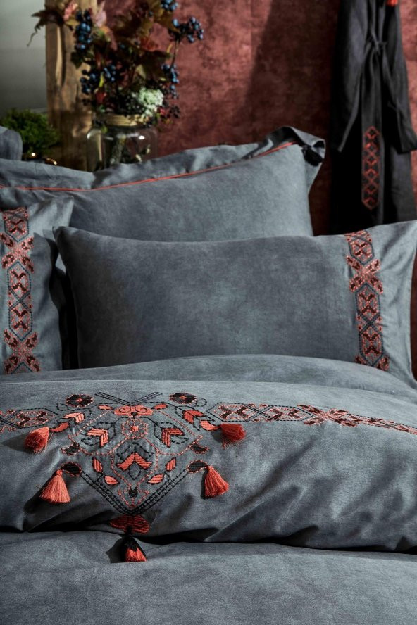 Ecocotton Organik Pamuk Çift Kişilik Nevresim Takımı - Toga - 4