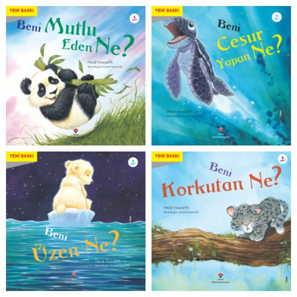 Tübitak BENİ Mutlu-Üzen-Cesur Yapan-Korkutan NE Serisi 4 kitap 6+ Yaş