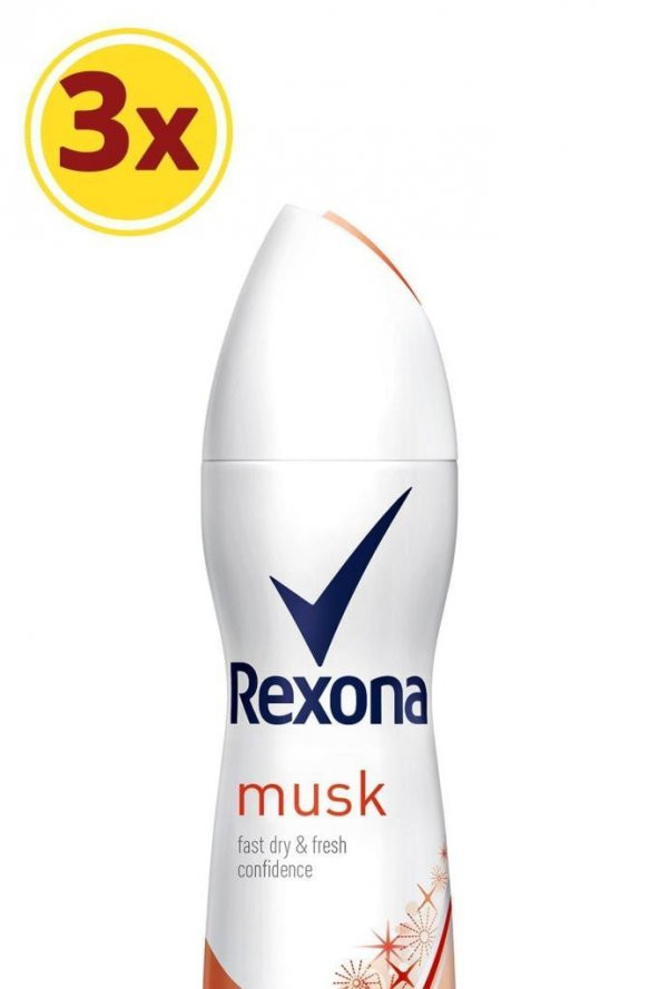 Rexona Musk Kadın Deodorant 150ml x 3 Adet