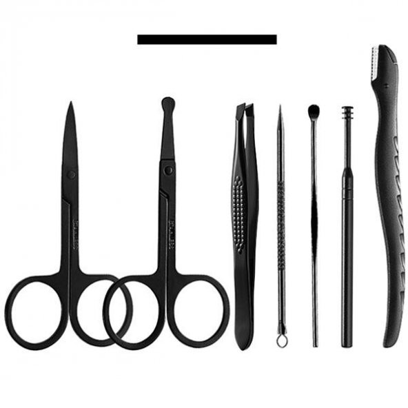 18 Parça Manikür Seti Pedikür Seti El Ayak Tırnak Makası Seti - 10