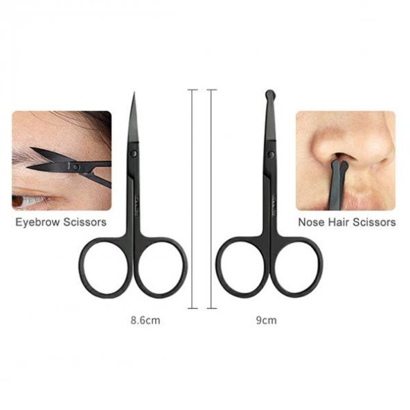 18 Parça Manikür Seti Pedikür Seti El Ayak Tırnak Makası Seti - 12