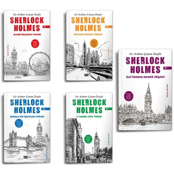 Çocuklar İçin Sherlock Holmes Seti (5 Kitap Takım)