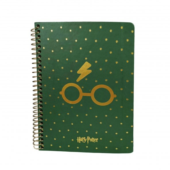 Harry Potter Lisanslı Minimal Face Yeşil Defter