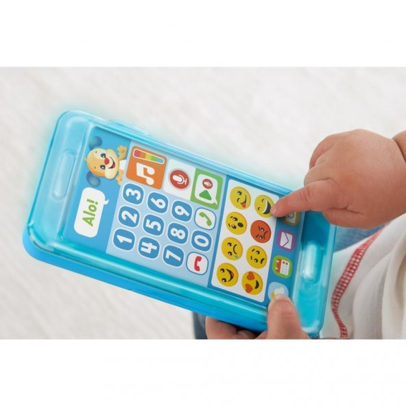 Fisher-Price Eğlen & Öğren İnteraktif Akıllı Telefon (Türkçe) Emojili FPR25 - 4