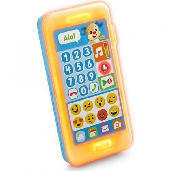 Fisher-Price Eğlen & Öğren İnteraktif Akıllı Telefon (Türkçe) Emojili FPR25 - 6