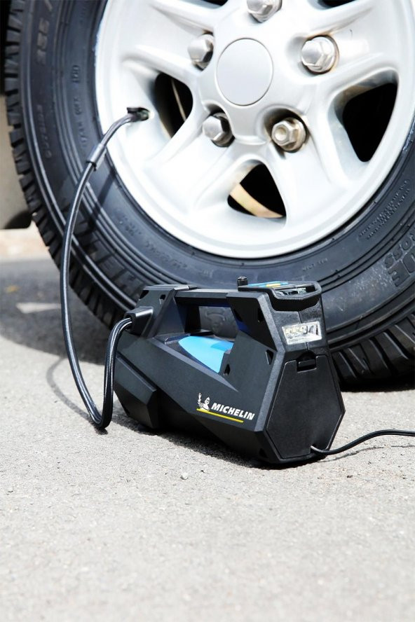 Michelin MC12312 12Volt 100 PSI Ayarlanabilir Dijital Basınç Göstergeli Sessiz Hava Pompası - 5
