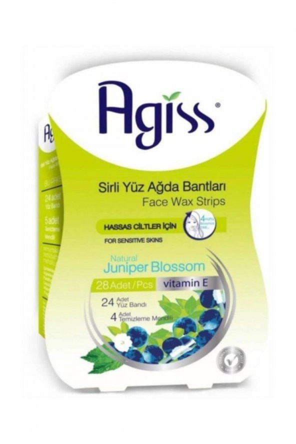 Agiss Sirli Yüz Ağda Bant 28 Li Hassas Ciltler İçin