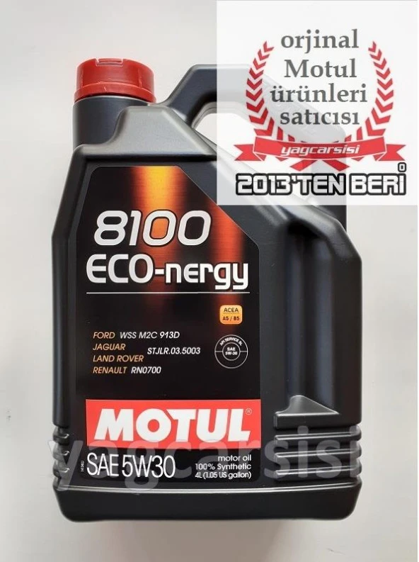 MOTUL 8100 ECO-NERGY 5W30 4 LİTRE - 2
