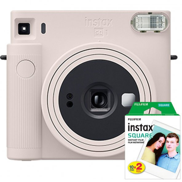 Fujifilm İnstax SQ1 Fotoğraf Makinesi + 20 Lİ FİLM (BEYAZ)