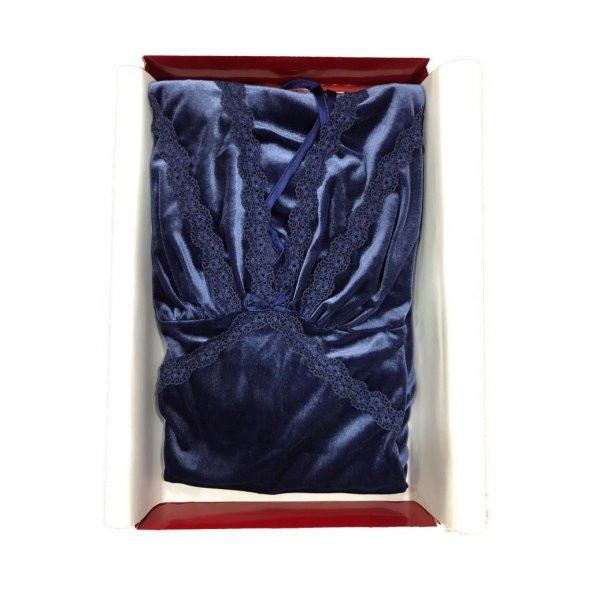 Pierre Cardin 840 Kadife Kısa Gecelik - 3