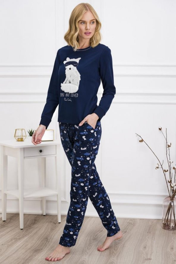 Pierre Cardin Lacivert Pijama Takımı 7645