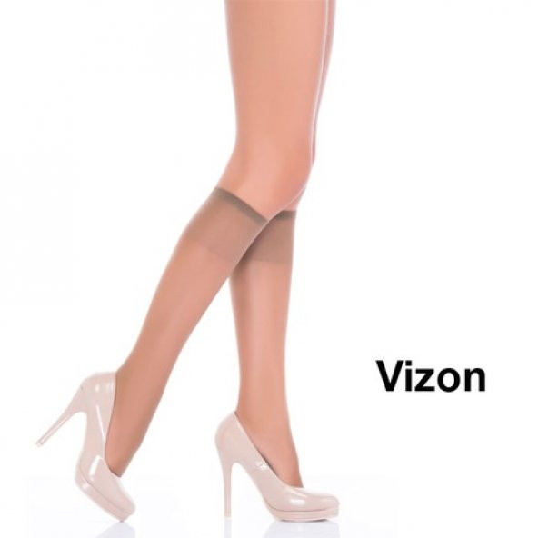 12 Adet Penti Fit 15 Pantolon Çorabı Dizaltı Çorap 15 Den Parlak - 3