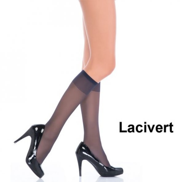 12 Adet Penti Fit 15 Pantolon Çorabı Dizaltı Çorap 15 Den Parlak - 6