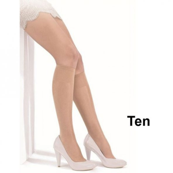 12 Adet Penti Fit 15 Pantolon Çorabı Dizaltı Çorap 15 Den Parlak - 7