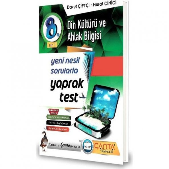 Çanta Yayınları 8. Sınıf Din Kültürü Ve Ahlak Bilgisi Yeni Nesil Sorularla Yaprak Test