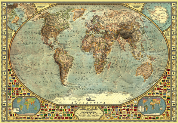 Anatolian Puzzle 2000 Parça Dünya Haritası