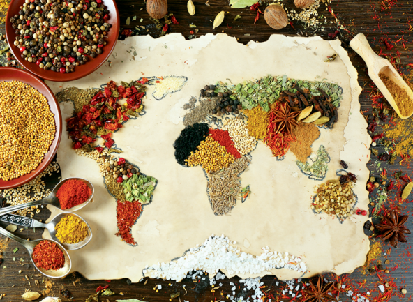 Anatolian Puzzle 1000 Parça Baharatlı Dünya Haritası