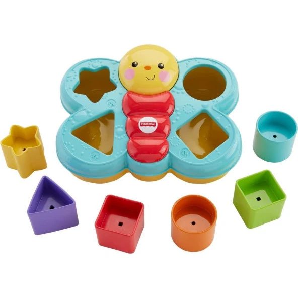 Fisher-Price Şekil Eşleştirme Arkadaşı Kelebek 6 Bloklu CDC22