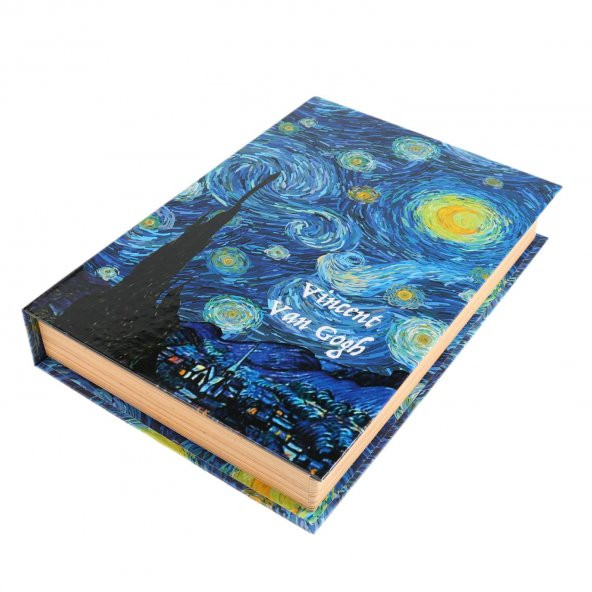 VAN GOGH YILDIZLI GECE TASARIMLI KİTAP KUTU