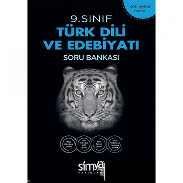 Simya Dergisi Yayınları 9. Türk Dili Ve Edebiyatı Soru Bankası