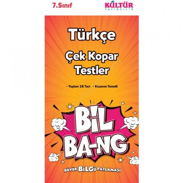 Kültür Yayınları 7. Sınıf Türkçe Bil-Bang Çek Kopar Testler