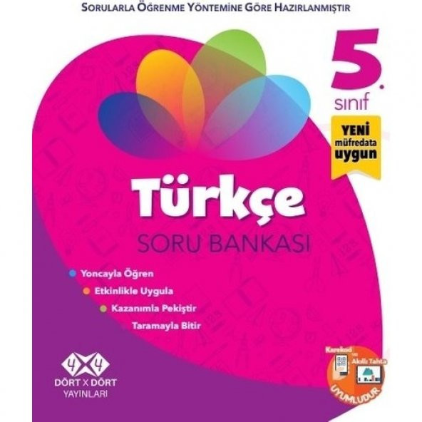 4x4 Yayınları 5. Sınıf Türkçe Soru Bankası - 1