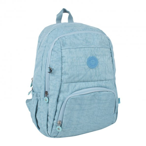 Bagacar Urban 2027 Klınkır Kumaş Unisex Sırt Çantası Turkuaz - 2