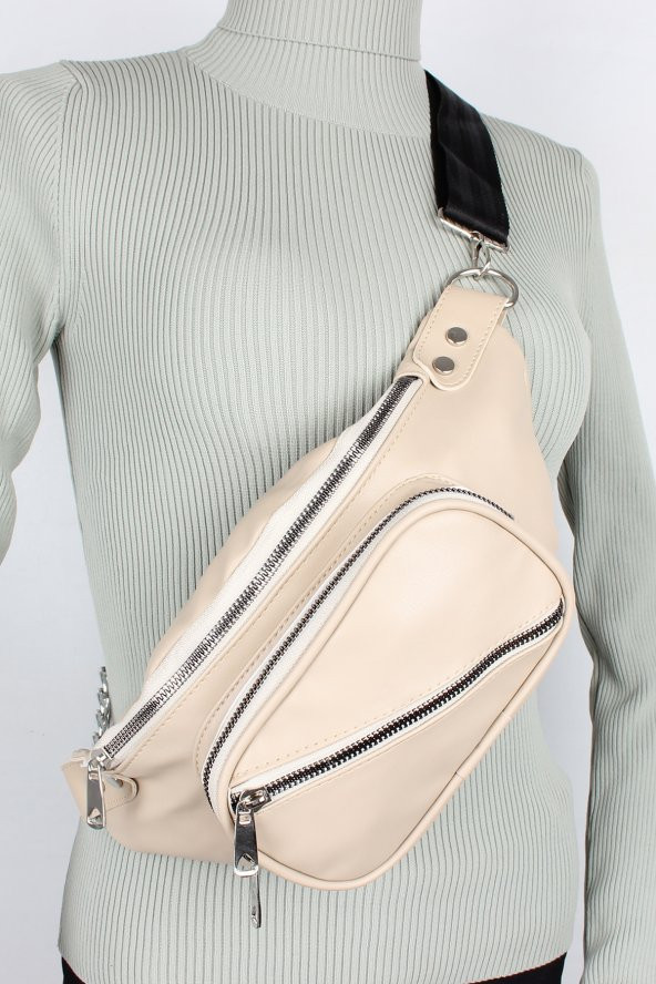 Bagacar 2021 Çapraz Göğüs Çantası ve Bel Çantası Pudra