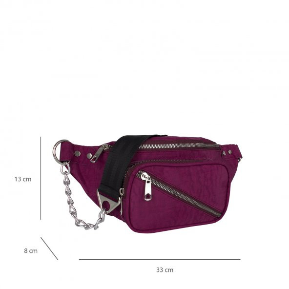 Bagacar 2021 Çapraz Göğüs Çantası ve Bel Çantası Mor - 2