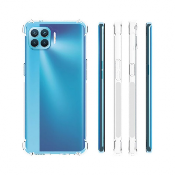 Teleplus Oppo Reno4 Lite Kılıf Lüks Darbe Korumalı Silikon  + Nano Ekran Koruyucu - 2