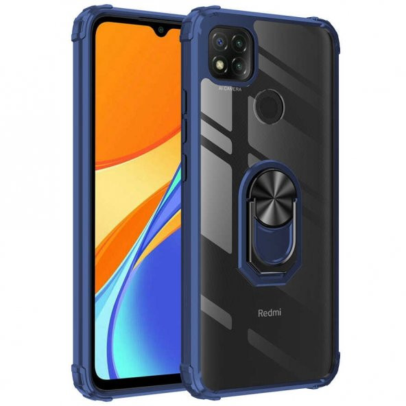 Teleplus Xiaomi Redmi 9C Kılıf Mola Yüzüklü Shockproof Tank Silikon - 7