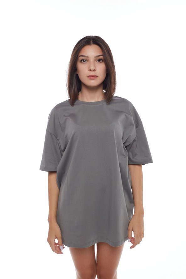 Zhoppers VolcanoAsh Gri Basic T-Shirt - 2
