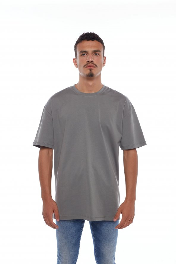 Zhoppers VolcanoAsh Gri Basic T-Shirt - 3