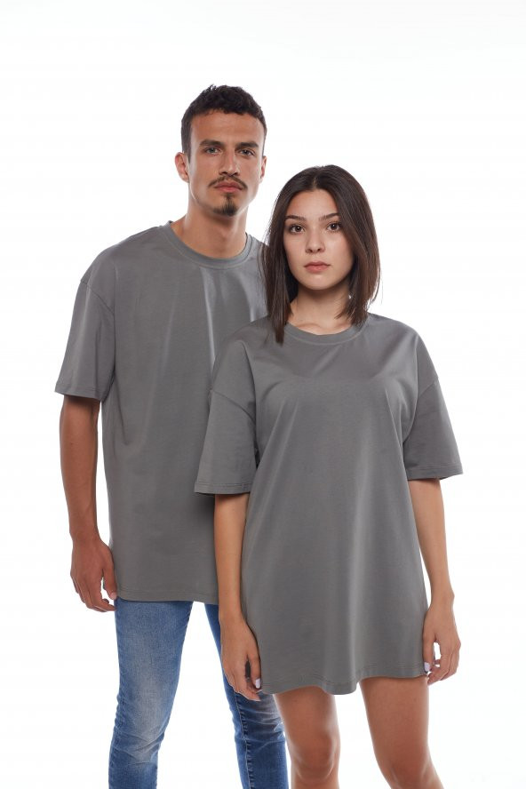 Zhoppers VolcanoAsh Gri Basic T-Shirt - 4