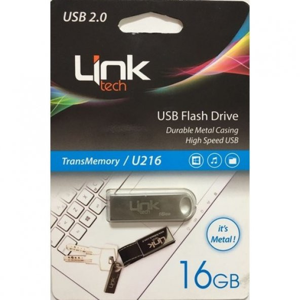 Linktech Metal 16GB USB Bellek 2.0 LUF-U216