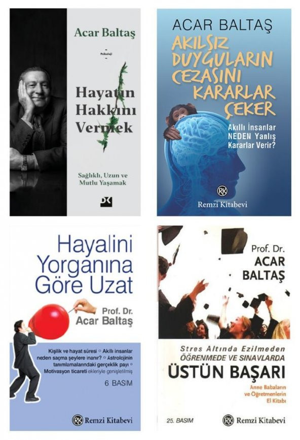 Acar Baltaş Hayatın Hakkını Vermek Seti 4 Kitap