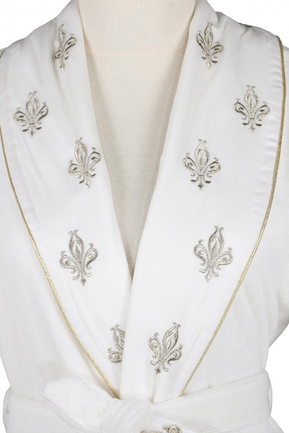 Ecocotton Organik Pamuk Aile Bornoz Seti - Aslışah Krem-Krem 10 Parça - 6