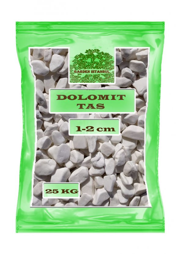 Garden İstanbul 1-2 cm 25 kg Beyaz Dolomit Taş Ücretsiz Kargo