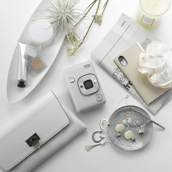 Fujifilm İnstax liplay Fotoğraf Makinesi (STONE WHITE) 10 LU - 5