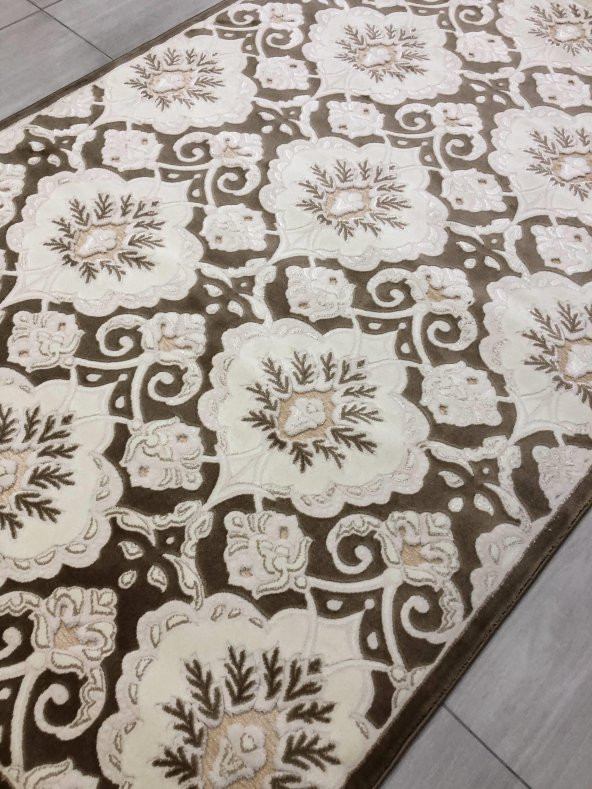 Saray Halı 3B 11255 J-1 Bej 150x230 Krem 4 M2 Halı ! - 3