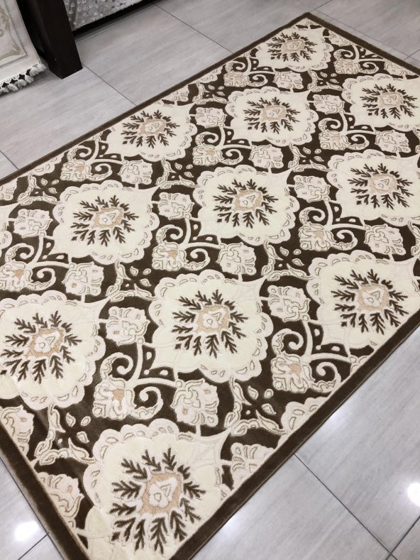 Saray Halı 3B 11255 J-1 Bej 150x230 Krem 4 M2 Halı ! - 4