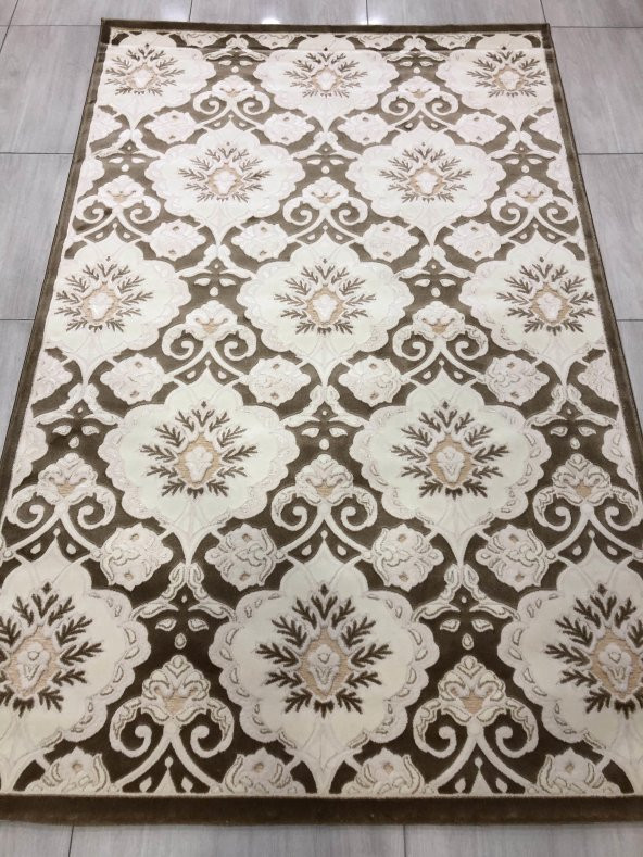 Saray Halı 3B 11255 J-1 Bej 150x230 Krem 4 M2 Halı ! - 6